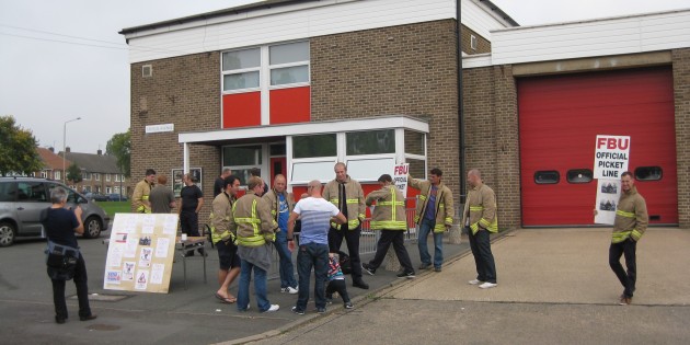 Firefighters on Strike: Report from the Picket Line