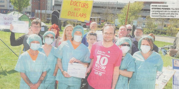 TUSC Shows Support for NHS Campaigners