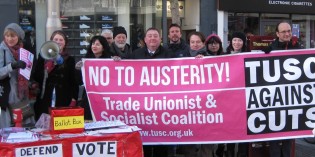 Leicester TUSC Street Ballot: 100% Against Cuts