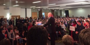 Overflowing Corbyn Rally in Leicester