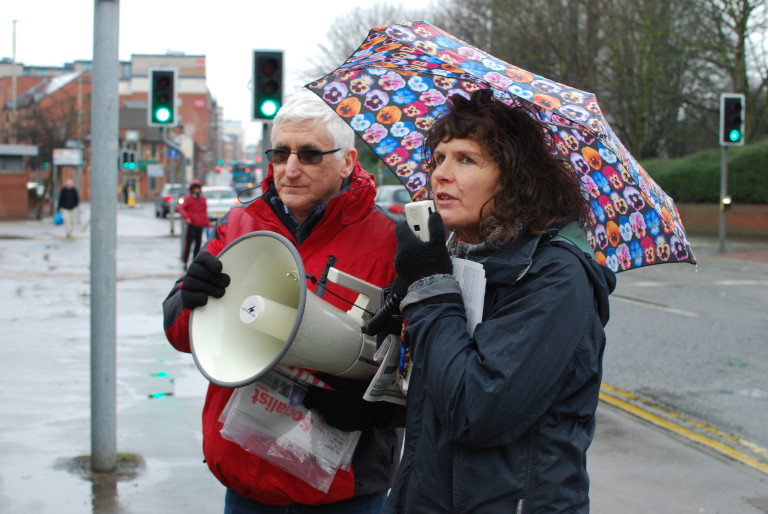 Protest Outside of the Leicester Royal Infirmary Demands an End to the ...